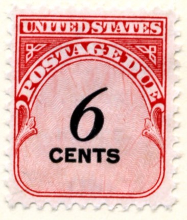 Scott J94 6 Cent Postage Due Stamp
