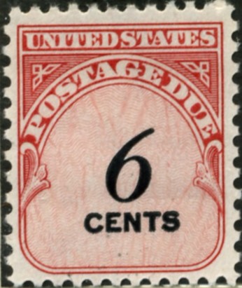 Scott J94 6 Cent Postage Due Stamp a