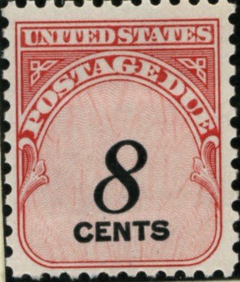 Scott J96 8 Cent Postage Due Stamp a