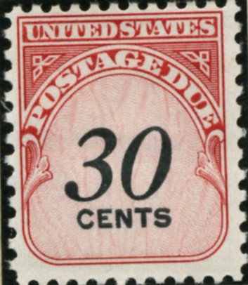 Scott J98 30 Cent Postage Due Stamp a
