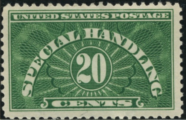 Scott QE3 20 Cents Special Handling Stamp