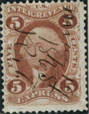 Scott R25 5 Cents Internal Revenue Stamp Express
