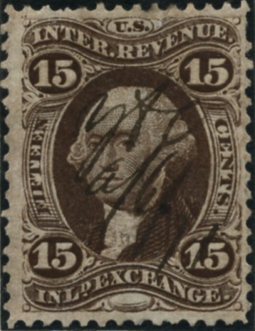 Scott R40 15 Cents Internal Revenue Stamp Inland Exchange