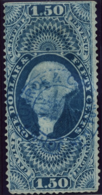 Scott R78 1.50 Dollar Internal Revenue Stamp Inland Exchange a