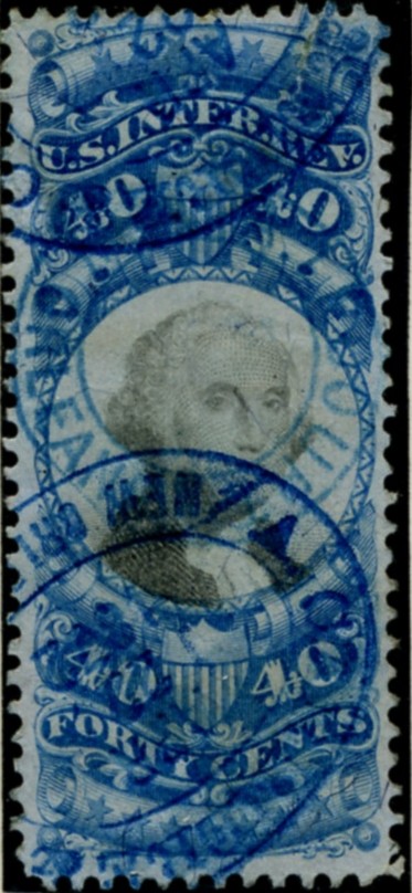 Scott R114 40 Cents Internal Revenue Stamp
