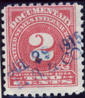 Scott R197 2 Cent Internal Revenue Documentary Stamp Watermarked USPS