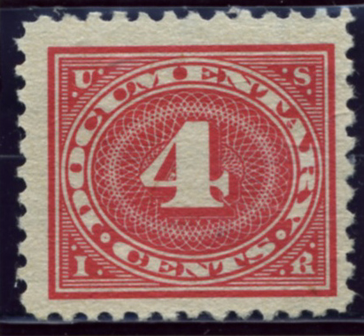 Scott R231 4 Cent Internal Revenue Documentary Stamp Watermarked USIR a