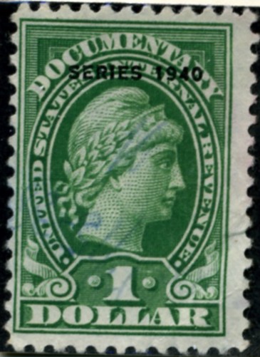 Scott R276 1 Dollar Internal Revenue Documentary Stamp Watermarked USIR