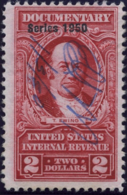 Scott R549 2 Dollars Internal Revenue Documentary Stamp Watermarked USIR