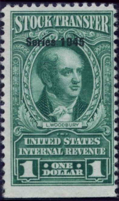 Scott RD196 1 Dollar Internal Revenue Stock Transfer Stamp