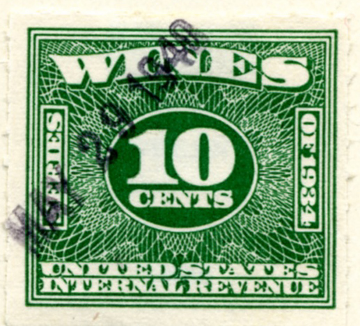 Scott 4910 10 Cents Internal Revenue Wines Stamp