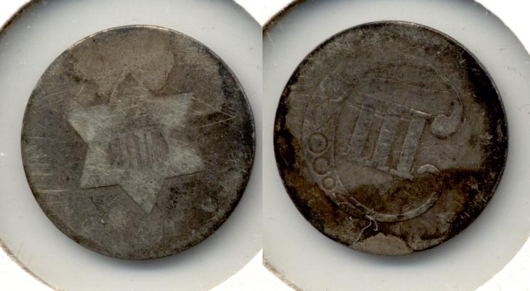 1851 Three Cent Silver Fair-2