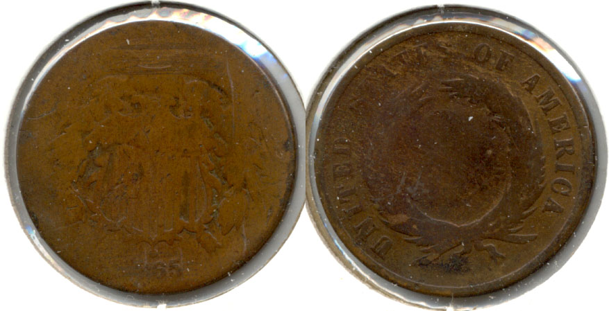 1865 Two Cent Piece AG-3 a