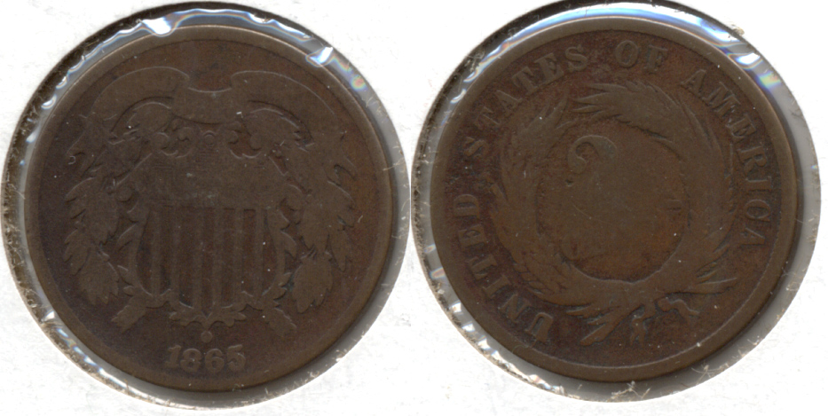 1865 Two Cent Piece AG-3 n