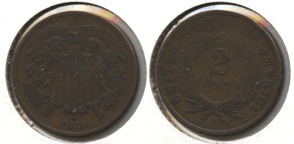 1865 Two Cent Piece Good-4 #w