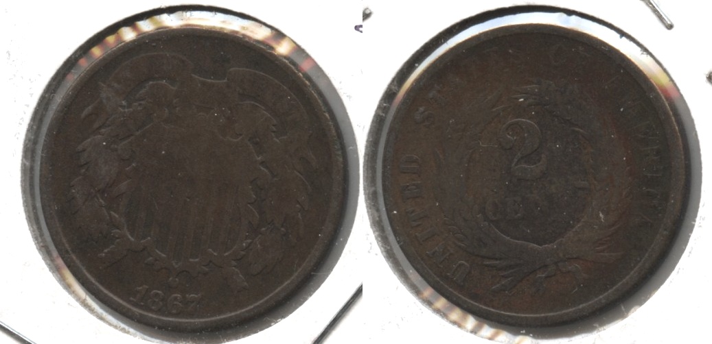 1867 Two Cent Piece Good-4 #m