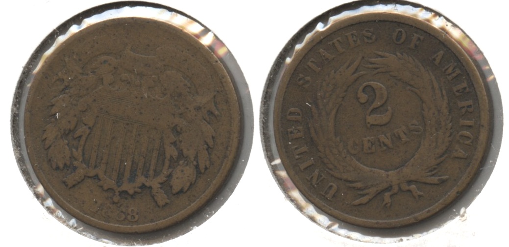 1868 Two Cent Piece Good-4 #f
