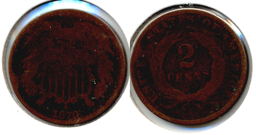 1870 Two Cent Piece AG-3