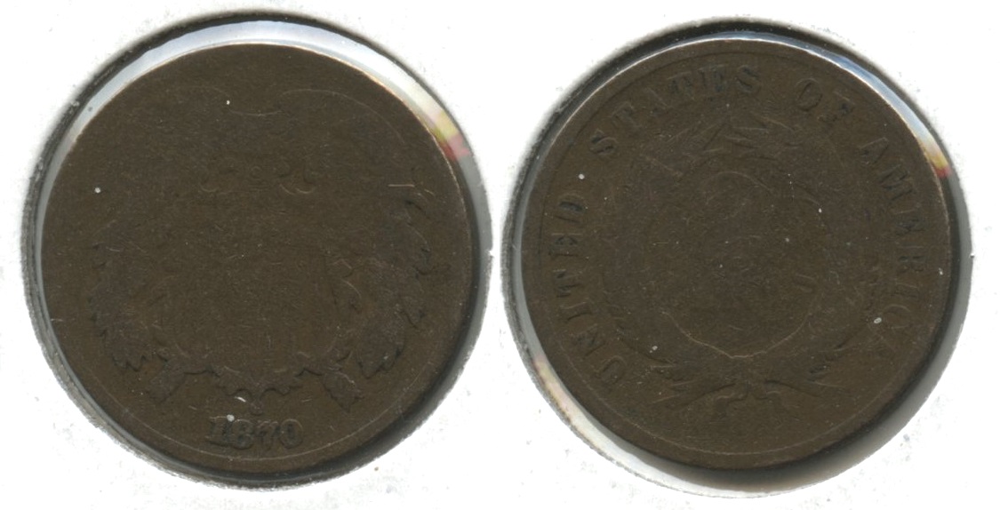 1870 Two Cent Piece AG-3 #g