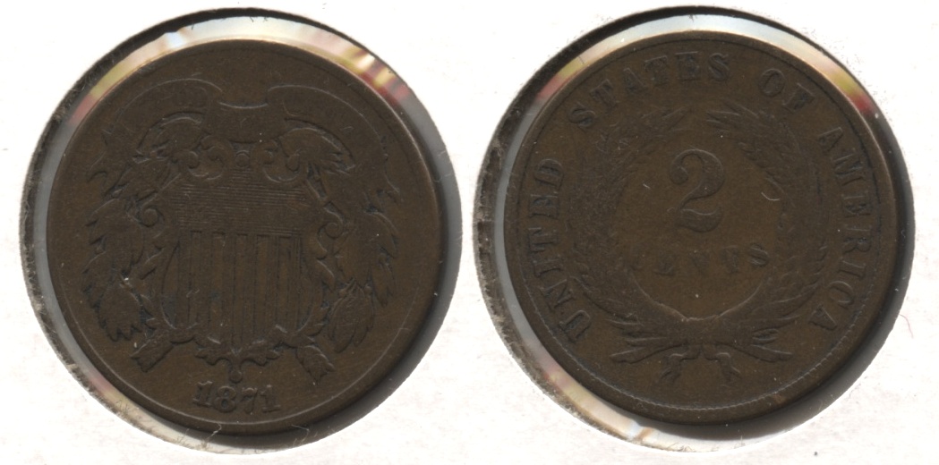 1871 Two Cent Piece Good-6